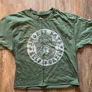 Green Smokey Bear Graphic T-Shirt